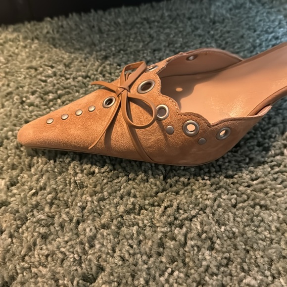 Tony Bianco Shae Mule in Butterskotch Suede - Picture 5 of 8